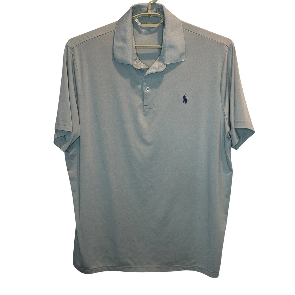 Polo Ralph Lauren Performance Polo XL Mens Gray Classic Fit Stretch Short Sleeve
